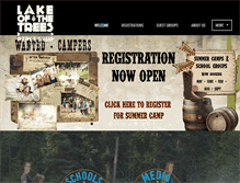 Tablet Screenshot of lakeofthetrees.com